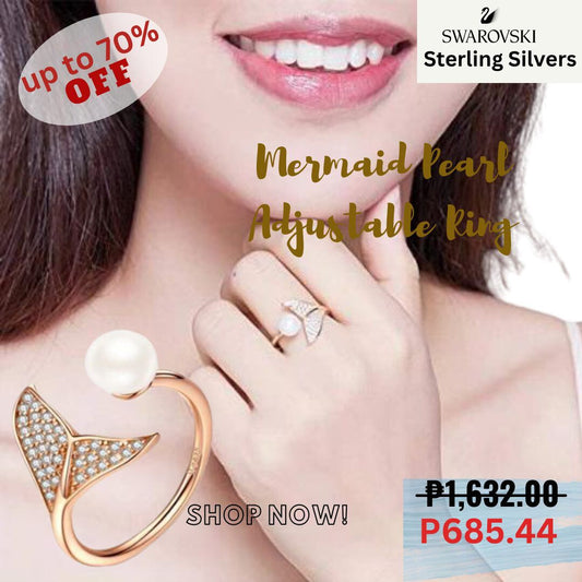 Mermaid Pearl Adjustable Ring